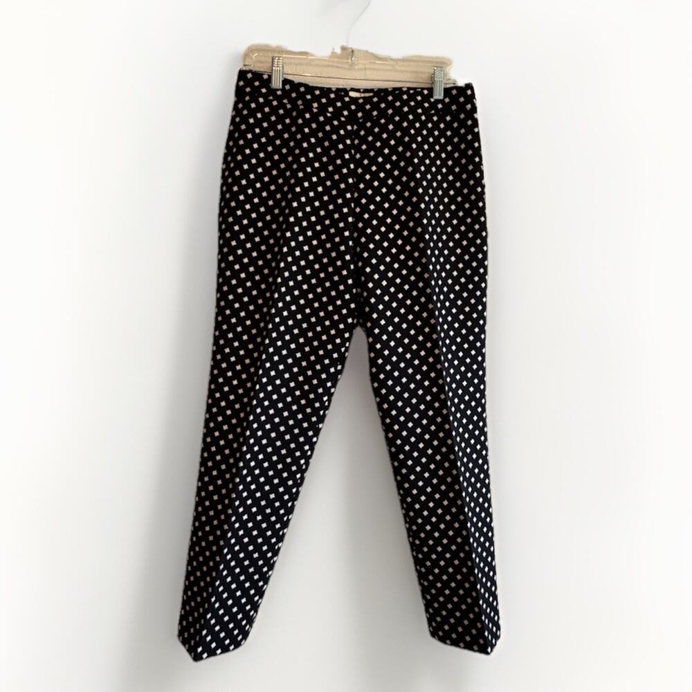 Kate Spade New York Diamond Cigarette Pants Ankle Capri High-Rise. Size 10 ￼￼